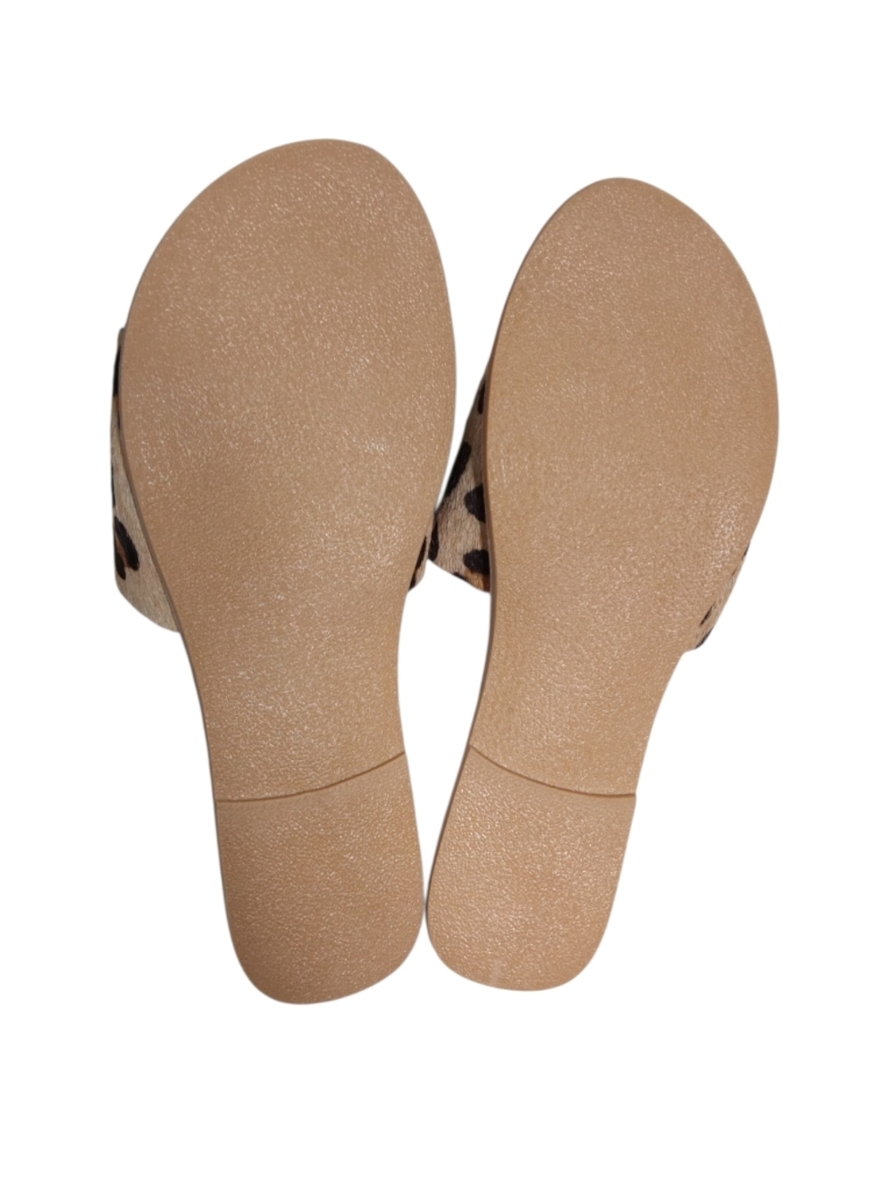 Coconuts by Matisse Leopard Calf Hair Slide Sandals Flat Slip On Sz 7 - Picture 4 of 4